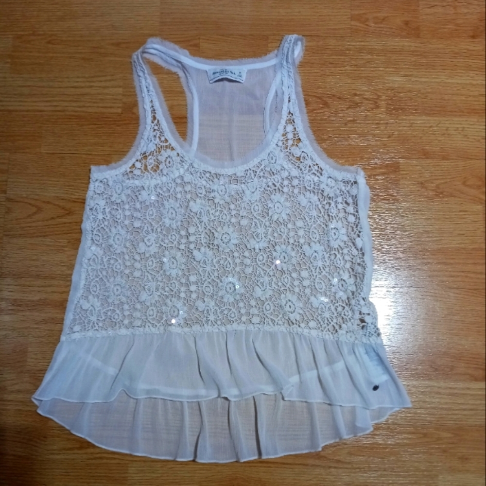 Abercrombie & Fitch tunic tank. Size med. Great condition with one minor flaw.